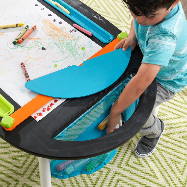 Kidkraft chalkboard art shop table with stools